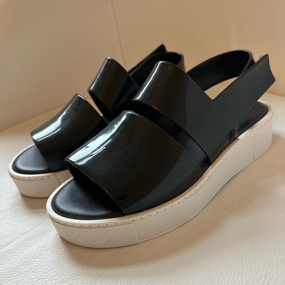 Melissa Black Platform Sandals